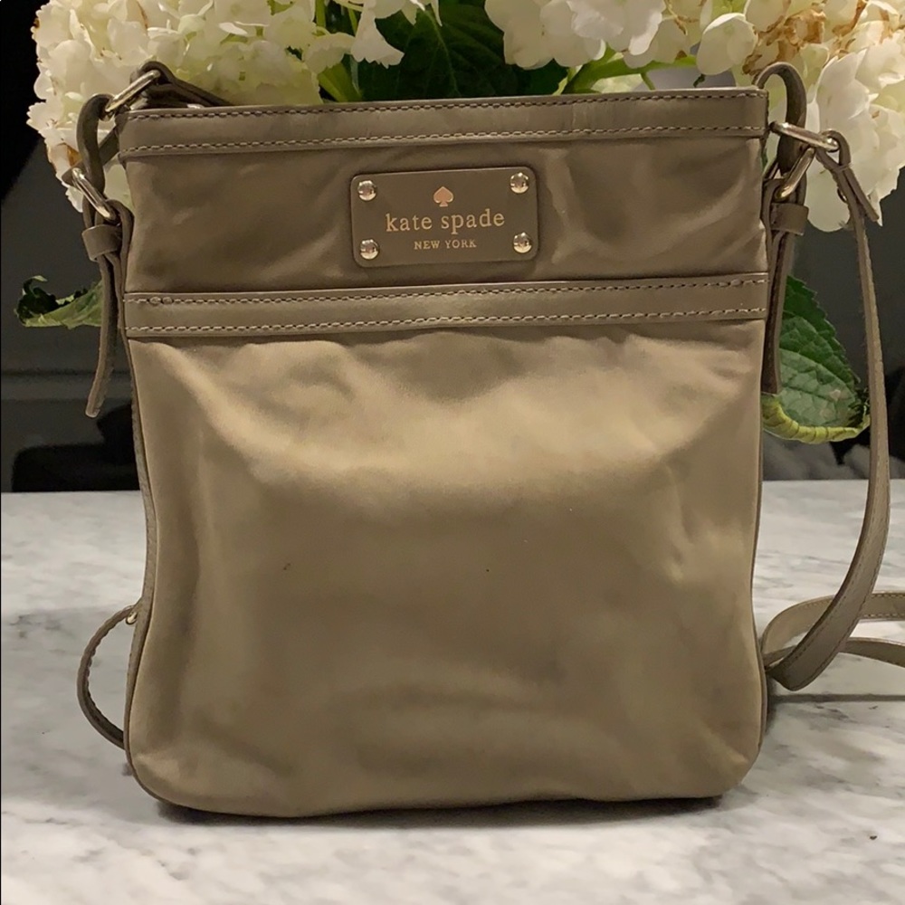 Kate Spade nylon Thomas crossbody in ash
